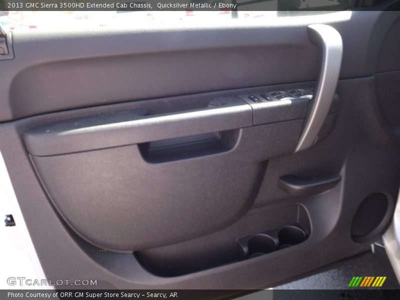 Quicksilver Metallic / Ebony 2013 GMC Sierra 3500HD Extended Cab Chassis
