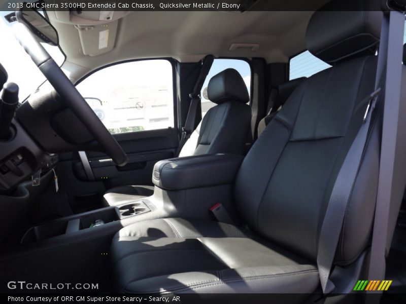 Quicksilver Metallic / Ebony 2013 GMC Sierra 3500HD Extended Cab Chassis