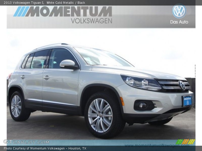 White Gold Metallic / Black 2013 Volkswagen Tiguan S
