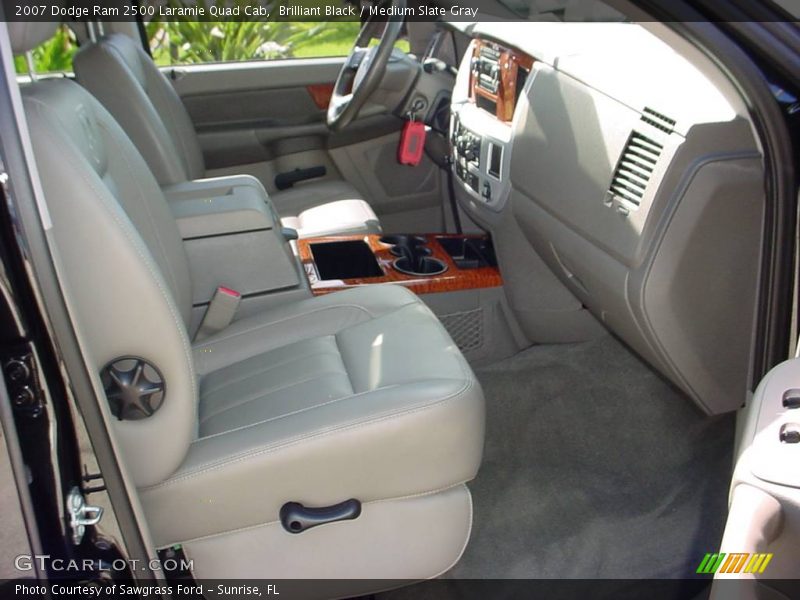 Brilliant Black / Medium Slate Gray 2007 Dodge Ram 2500 Laramie Quad Cab