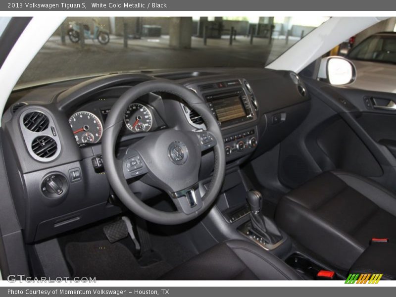 White Gold Metallic / Black 2013 Volkswagen Tiguan S
