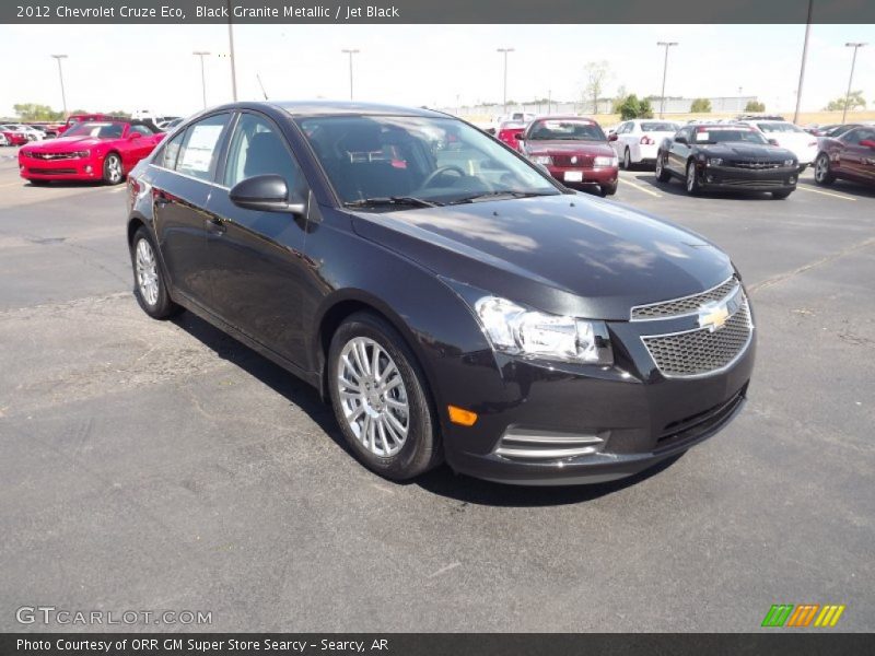 Black Granite Metallic / Jet Black 2012 Chevrolet Cruze Eco