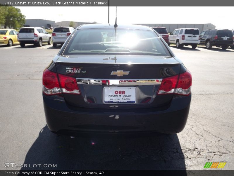 Black Granite Metallic / Jet Black 2012 Chevrolet Cruze Eco
