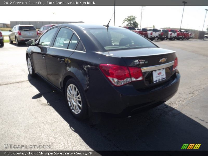 Black Granite Metallic / Jet Black 2012 Chevrolet Cruze Eco