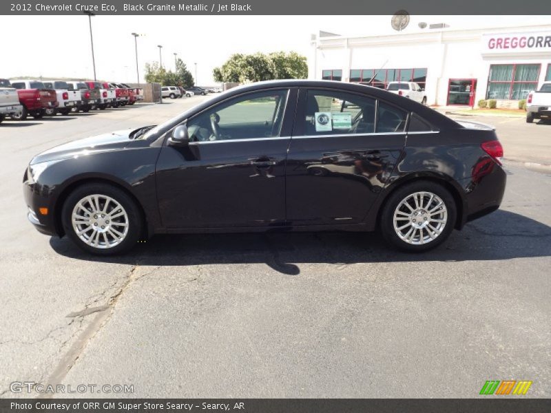 Black Granite Metallic / Jet Black 2012 Chevrolet Cruze Eco