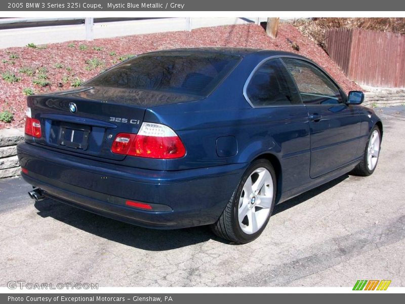 Mystic Blue Metallic / Grey 2005 BMW 3 Series 325i Coupe