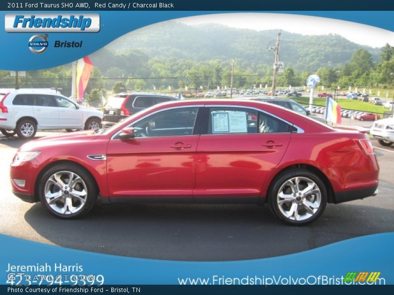 Red Candy / Charcoal Black 2011 Ford Taurus SHO AWD