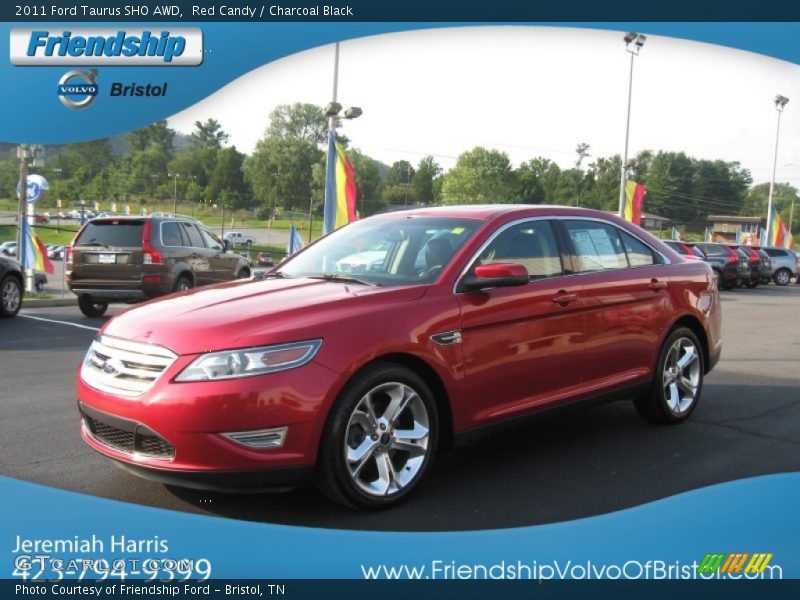 Red Candy / Charcoal Black 2011 Ford Taurus SHO AWD