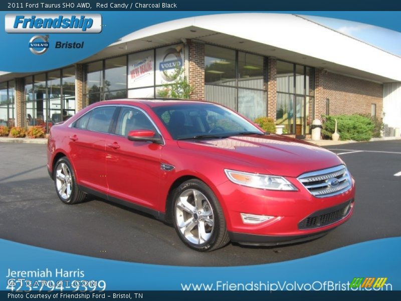 Red Candy / Charcoal Black 2011 Ford Taurus SHO AWD