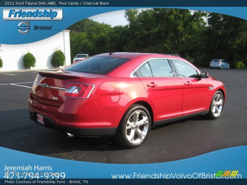 Red Candy / Charcoal Black 2011 Ford Taurus SHO AWD