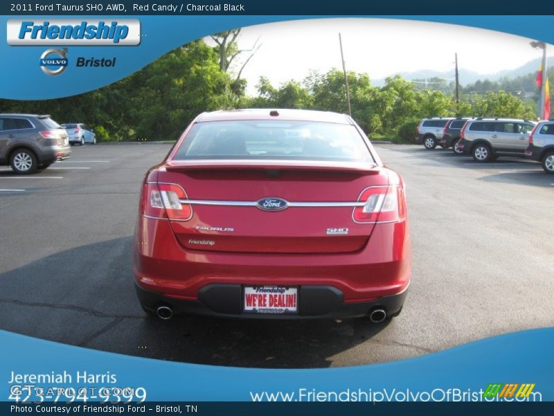 Red Candy / Charcoal Black 2011 Ford Taurus SHO AWD