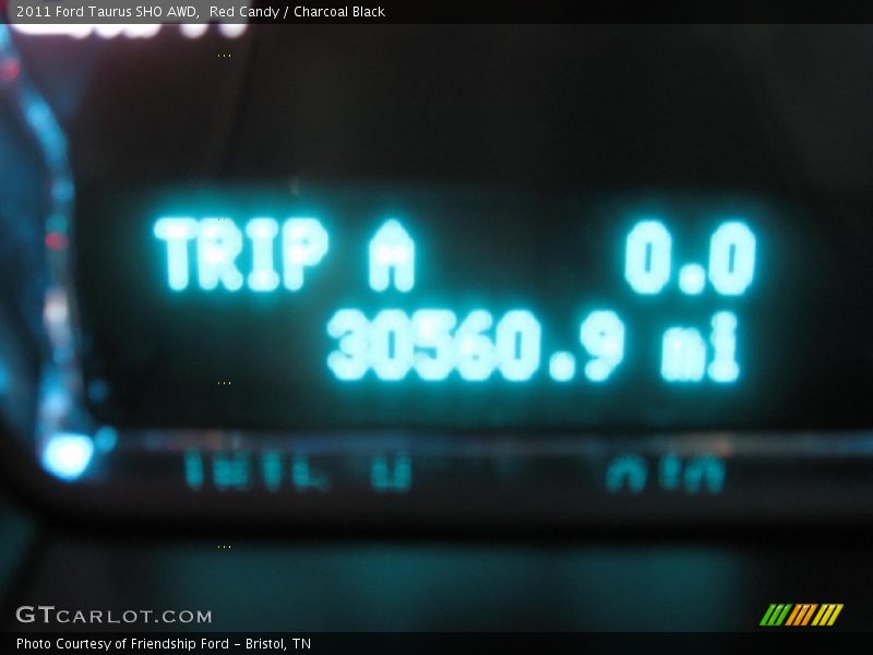 Red Candy / Charcoal Black 2011 Ford Taurus SHO AWD