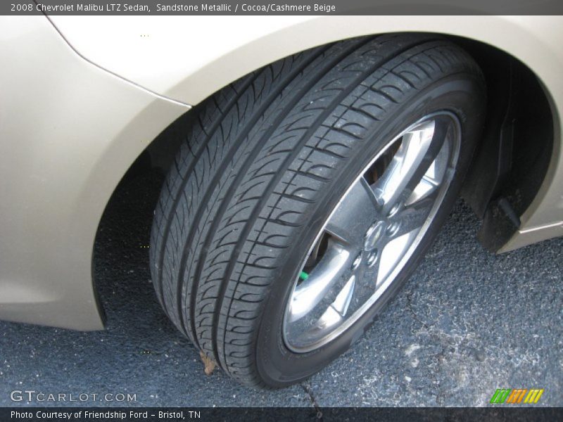 Sandstone Metallic / Cocoa/Cashmere Beige 2008 Chevrolet Malibu LTZ Sedan