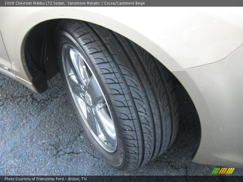 Sandstone Metallic / Cocoa/Cashmere Beige 2008 Chevrolet Malibu LTZ Sedan