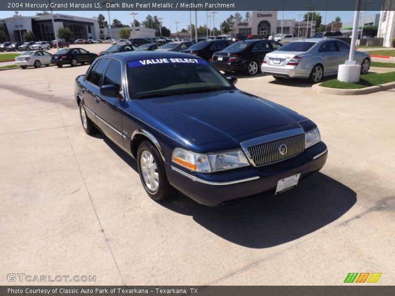 Dark Blue Pearl Metallic / Medium Parchment 2004 Mercury Grand Marquis LS
