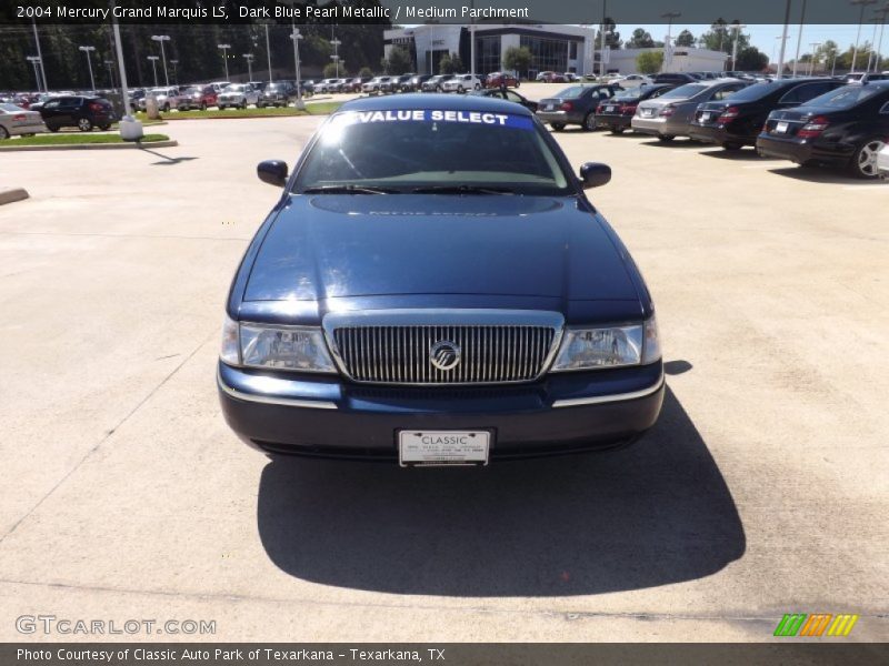 Dark Blue Pearl Metallic / Medium Parchment 2004 Mercury Grand Marquis LS