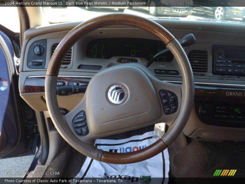 Dark Blue Pearl Metallic / Medium Parchment 2004 Mercury Grand Marquis LS