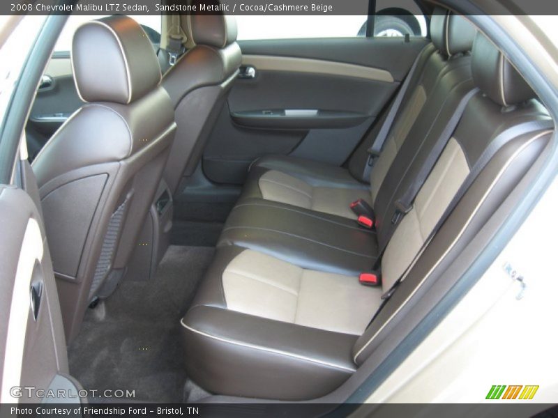 Rear Seat of 2008 Malibu LTZ Sedan