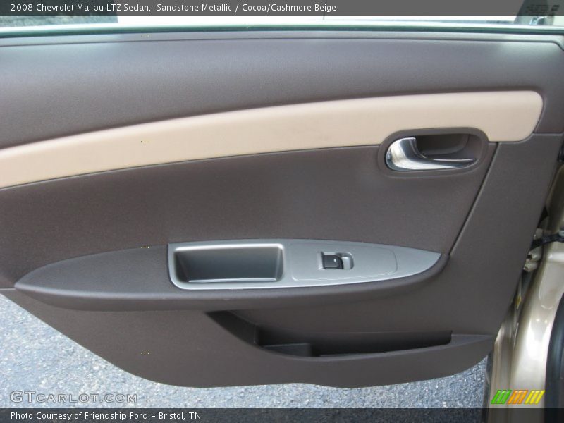 Sandstone Metallic / Cocoa/Cashmere Beige 2008 Chevrolet Malibu LTZ Sedan