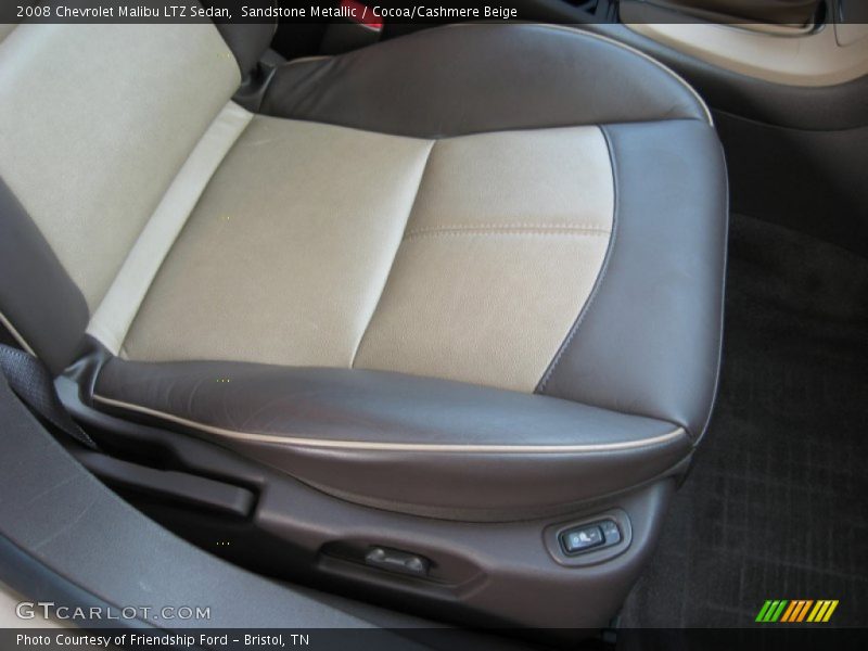 Sandstone Metallic / Cocoa/Cashmere Beige 2008 Chevrolet Malibu LTZ Sedan