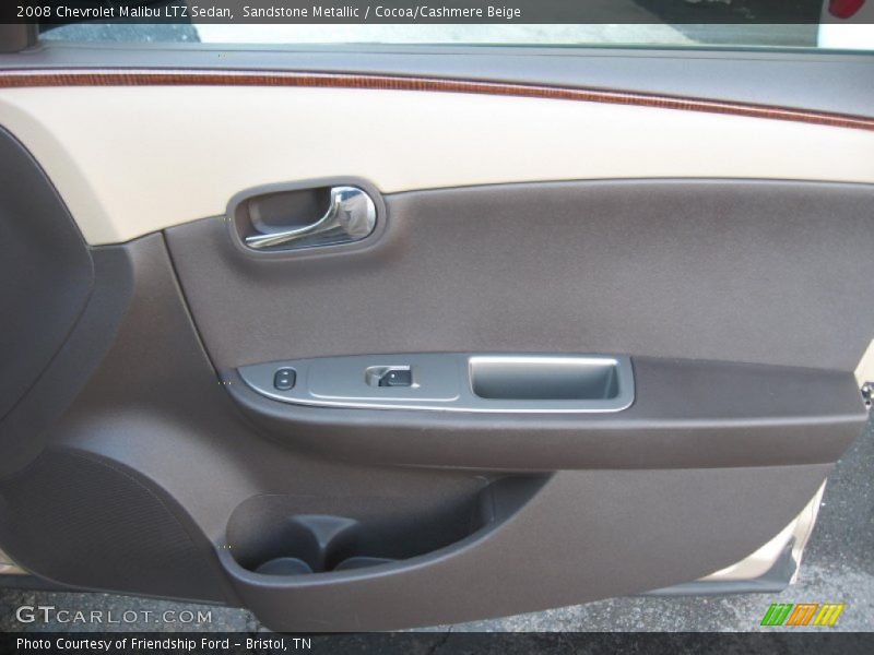 Sandstone Metallic / Cocoa/Cashmere Beige 2008 Chevrolet Malibu LTZ Sedan