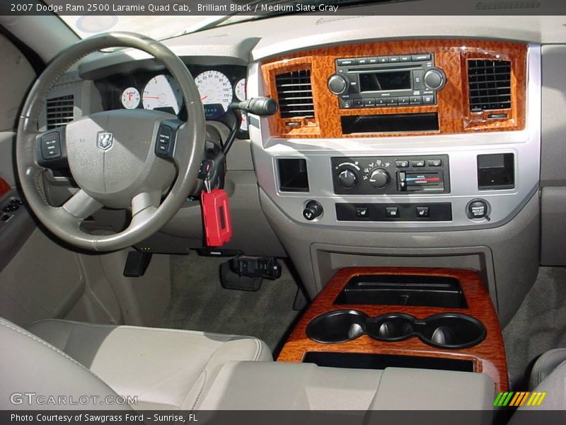 Brilliant Black / Medium Slate Gray 2007 Dodge Ram 2500 Laramie Quad Cab