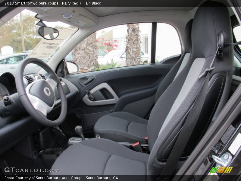 Rally Red / Plain Black 2013 Smart fortwo pure coupe