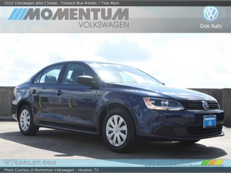 Tempest Blue Metallic / Titan Black 2013 Volkswagen Jetta S Sedan