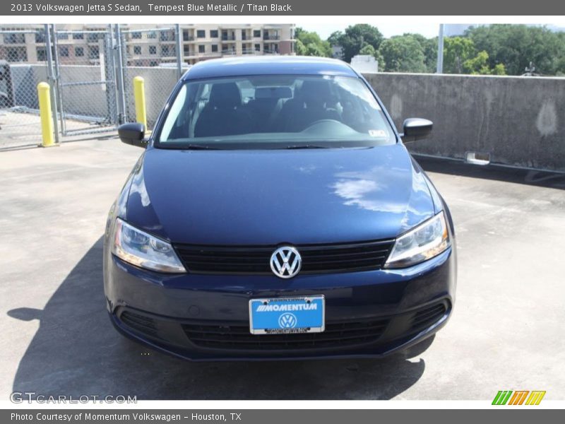 Tempest Blue Metallic / Titan Black 2013 Volkswagen Jetta S Sedan