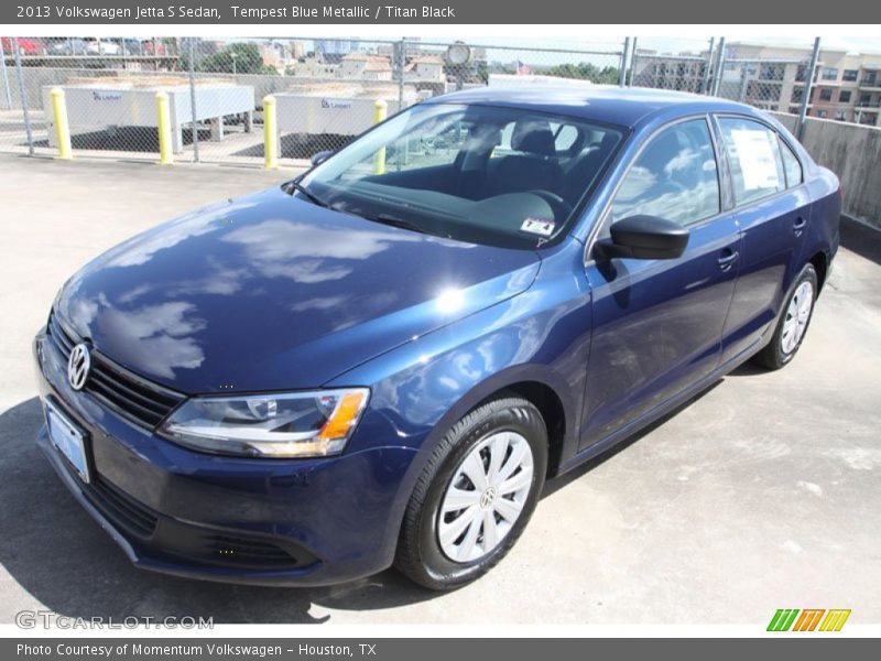 Tempest Blue Metallic / Titan Black 2013 Volkswagen Jetta S Sedan
