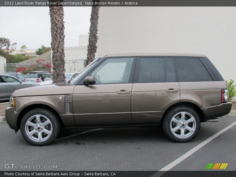 Nara Bronze Metallic / Arabica 2012 Land Rover Range Rover Supercharged