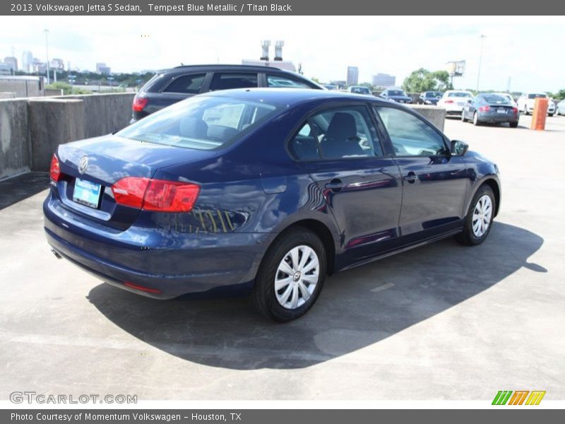 Tempest Blue Metallic / Titan Black 2013 Volkswagen Jetta S Sedan