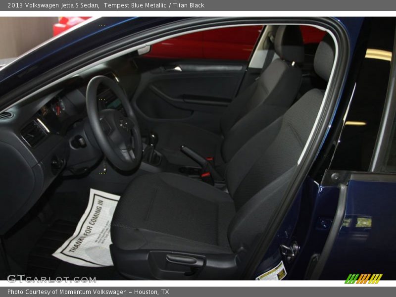 Tempest Blue Metallic / Titan Black 2013 Volkswagen Jetta S Sedan