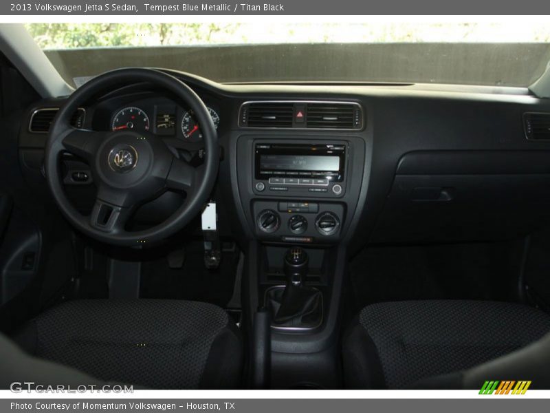 Tempest Blue Metallic / Titan Black 2013 Volkswagen Jetta S Sedan