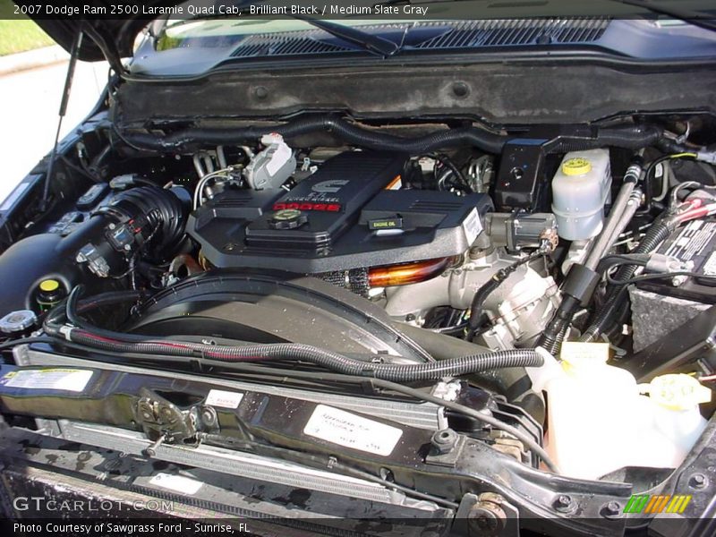 Brilliant Black / Medium Slate Gray 2007 Dodge Ram 2500 Laramie Quad Cab