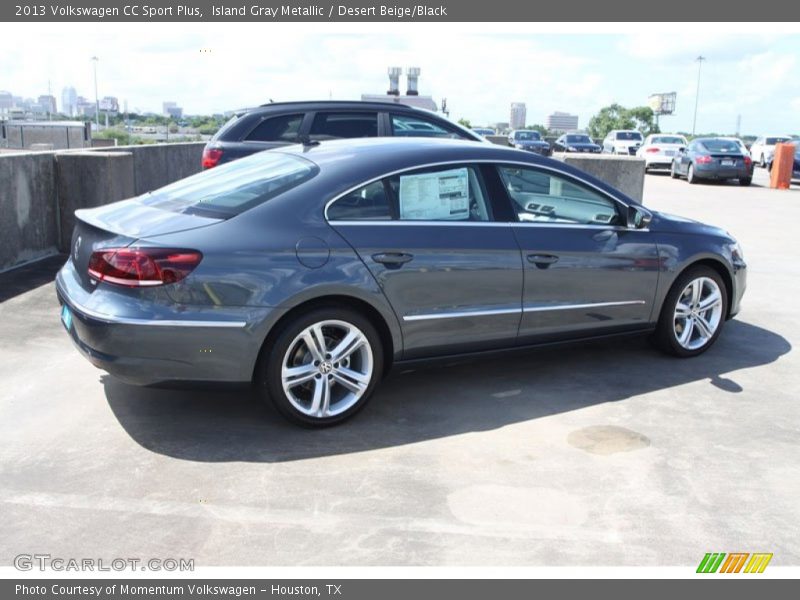 Island Gray Metallic / Desert Beige/Black 2013 Volkswagen CC Sport Plus
