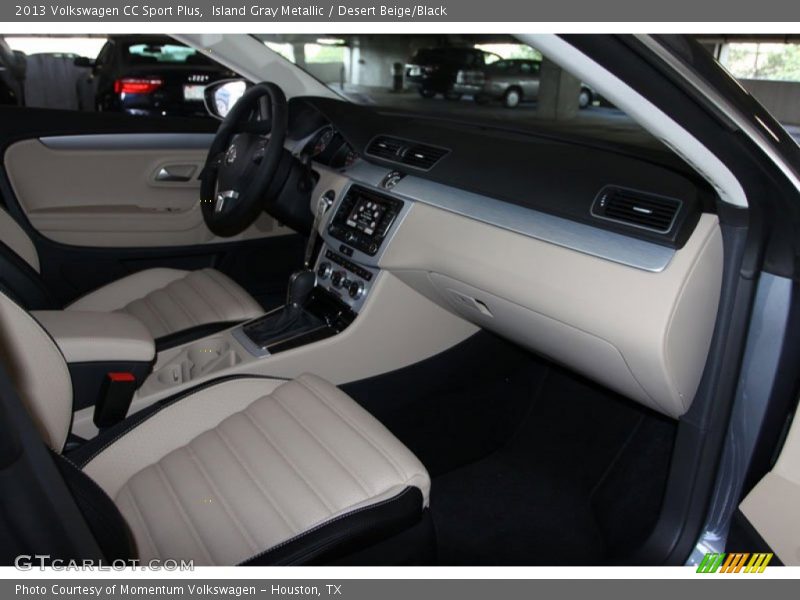 Island Gray Metallic / Desert Beige/Black 2013 Volkswagen CC Sport Plus