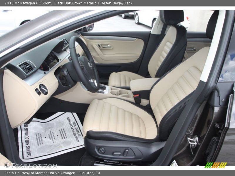 Black Oak Brown Metallic / Desert Beige/Black 2013 Volkswagen CC Sport