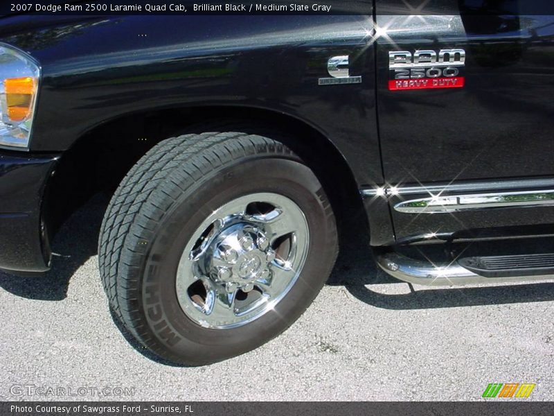 Brilliant Black / Medium Slate Gray 2007 Dodge Ram 2500 Laramie Quad Cab