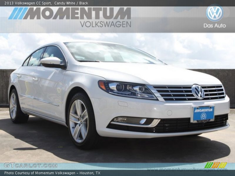 Candy White / Black 2013 Volkswagen CC Sport