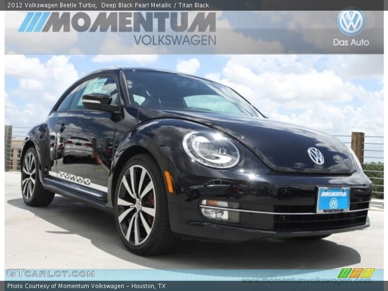 Deep Black Pearl Metallic / Titan Black 2012 Volkswagen Beetle Turbo