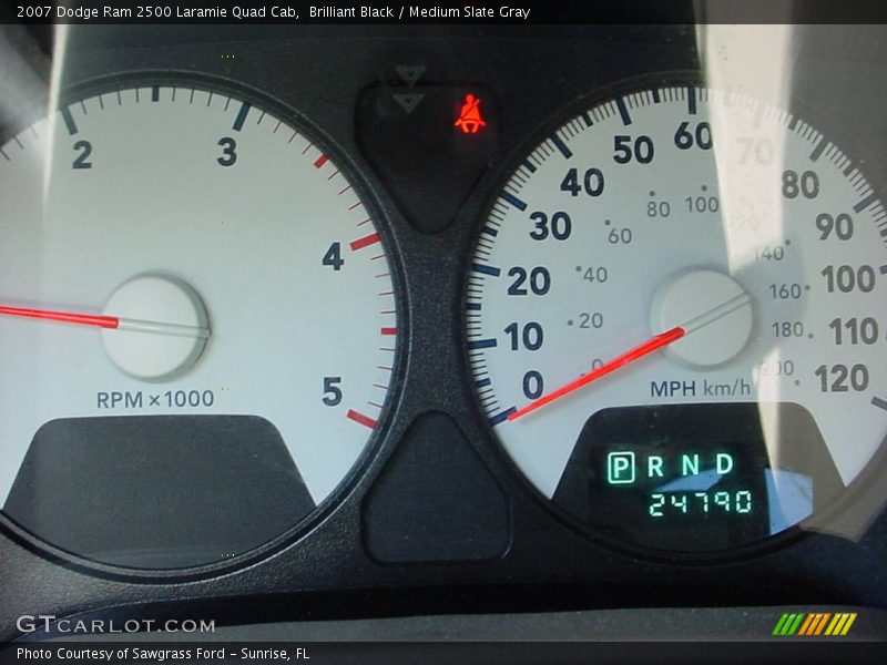 Brilliant Black / Medium Slate Gray 2007 Dodge Ram 2500 Laramie Quad Cab