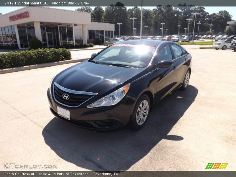 Midnight Black / Gray 2012 Hyundai Sonata GLS