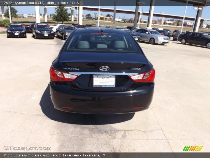 Midnight Black / Gray 2012 Hyundai Sonata GLS