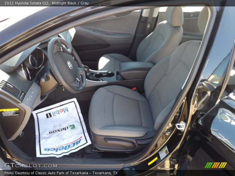 Midnight Black / Gray 2012 Hyundai Sonata GLS