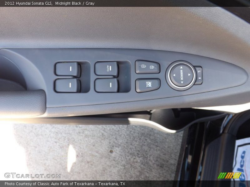 Midnight Black / Gray 2012 Hyundai Sonata GLS