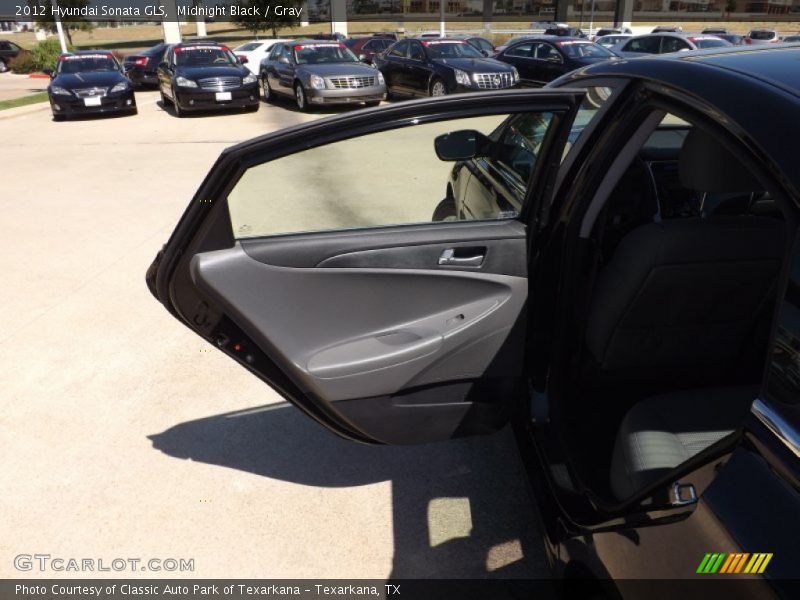 Midnight Black / Gray 2012 Hyundai Sonata GLS