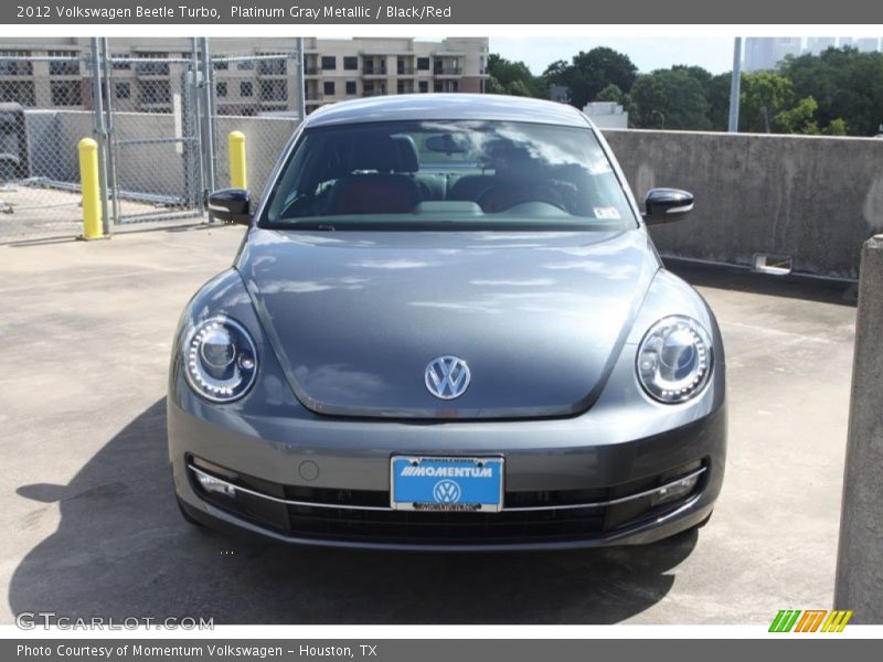 Platinum Gray Metallic / Black/Red 2012 Volkswagen Beetle Turbo