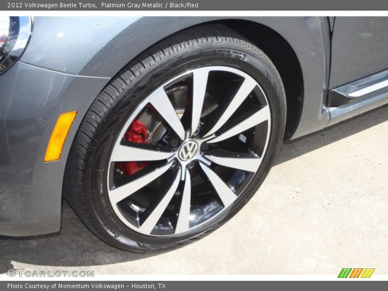 Platinum Gray Metallic / Black/Red 2012 Volkswagen Beetle Turbo