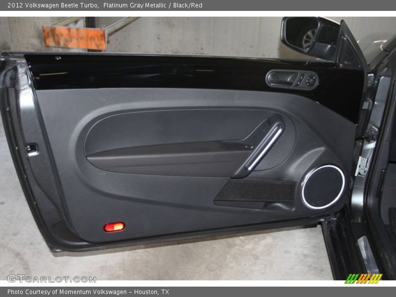 Platinum Gray Metallic / Black/Red 2012 Volkswagen Beetle Turbo